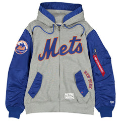 New York Mets New Era x Alpha Industries Full-Zip Hoodie Jacket Sale