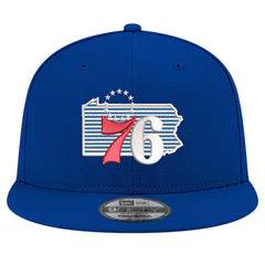 New Era Philadelphia 76ers State Pride 9FIFTY Snapback Hat Royal