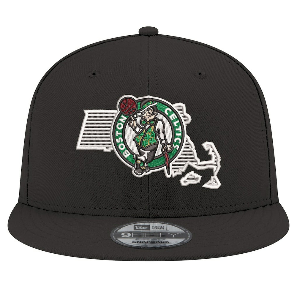 New Era Boston Celtics State Pride 9FIFTY Snapback Hat Black