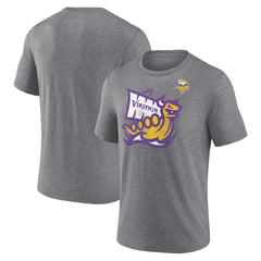 Minnesota Vikings Hot Route Tri-Blend T-Shirt - Heather Gray - NFL