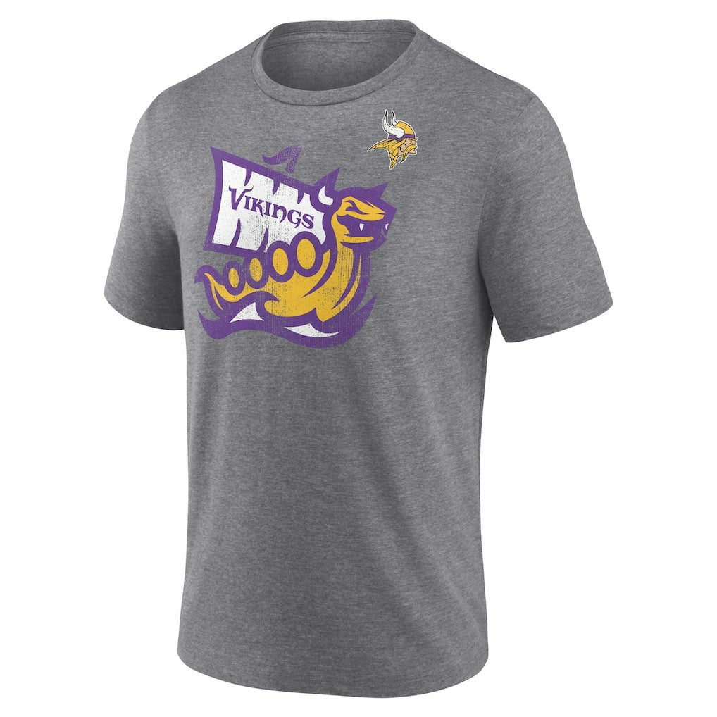 Minnesota Vikings Hot Route Tri-Blend T-Shirt - Heather Gray - NFL