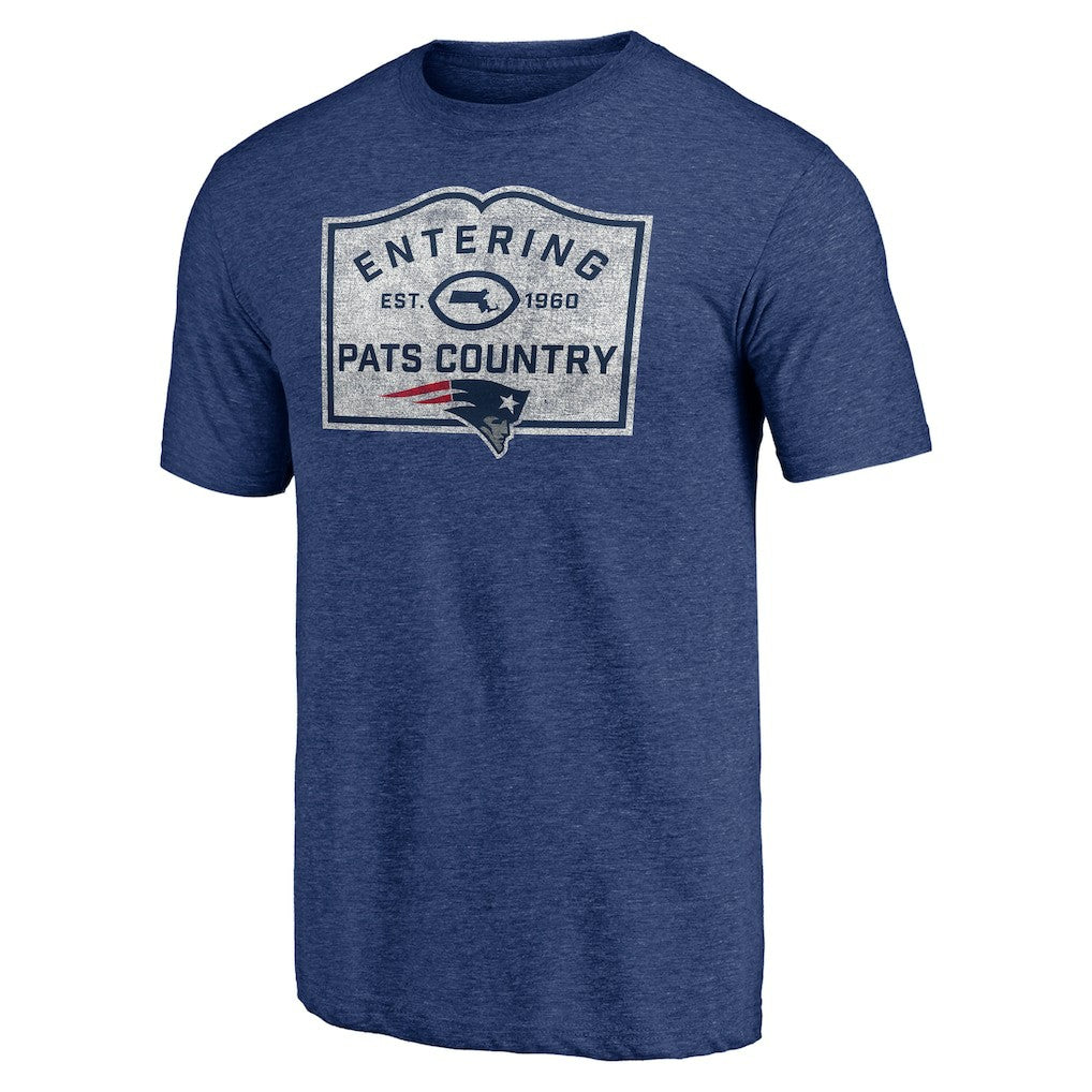 New England Patriots Hot Route Tri-Blend T-Shirt - Navy - NFL