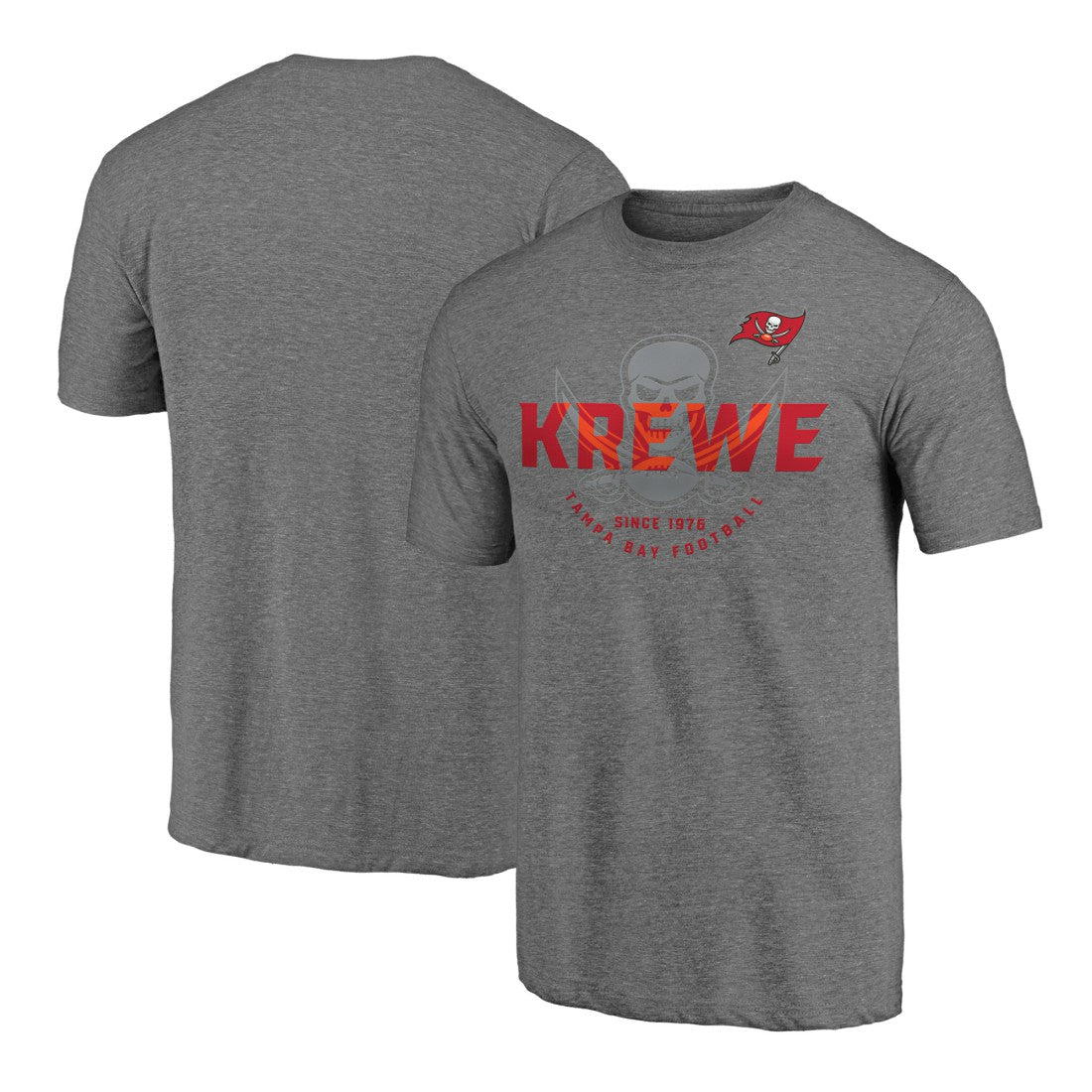 Tampa Bay Buccaneers Hot Route Tri-Blend T-Shirt - Heather Gray - NFL