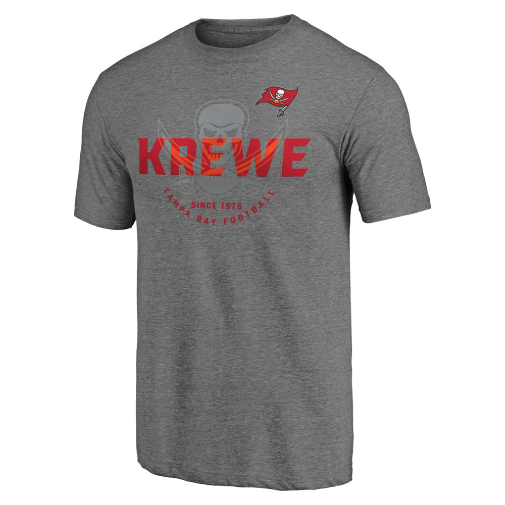 Tampa Bay Buccaneers Hot Route Tri-Blend T-Shirt - Heather Gray - NFL