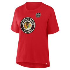 Chicago Blackhawks Fanatics Women's 2025 Winter Classic Primary Logo T-Shirt - Athletic Red | Fanatics online