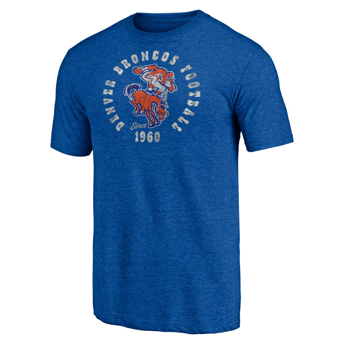Denver Broncos Vintage Tri-Blend T-Shirt - Royal - NFL