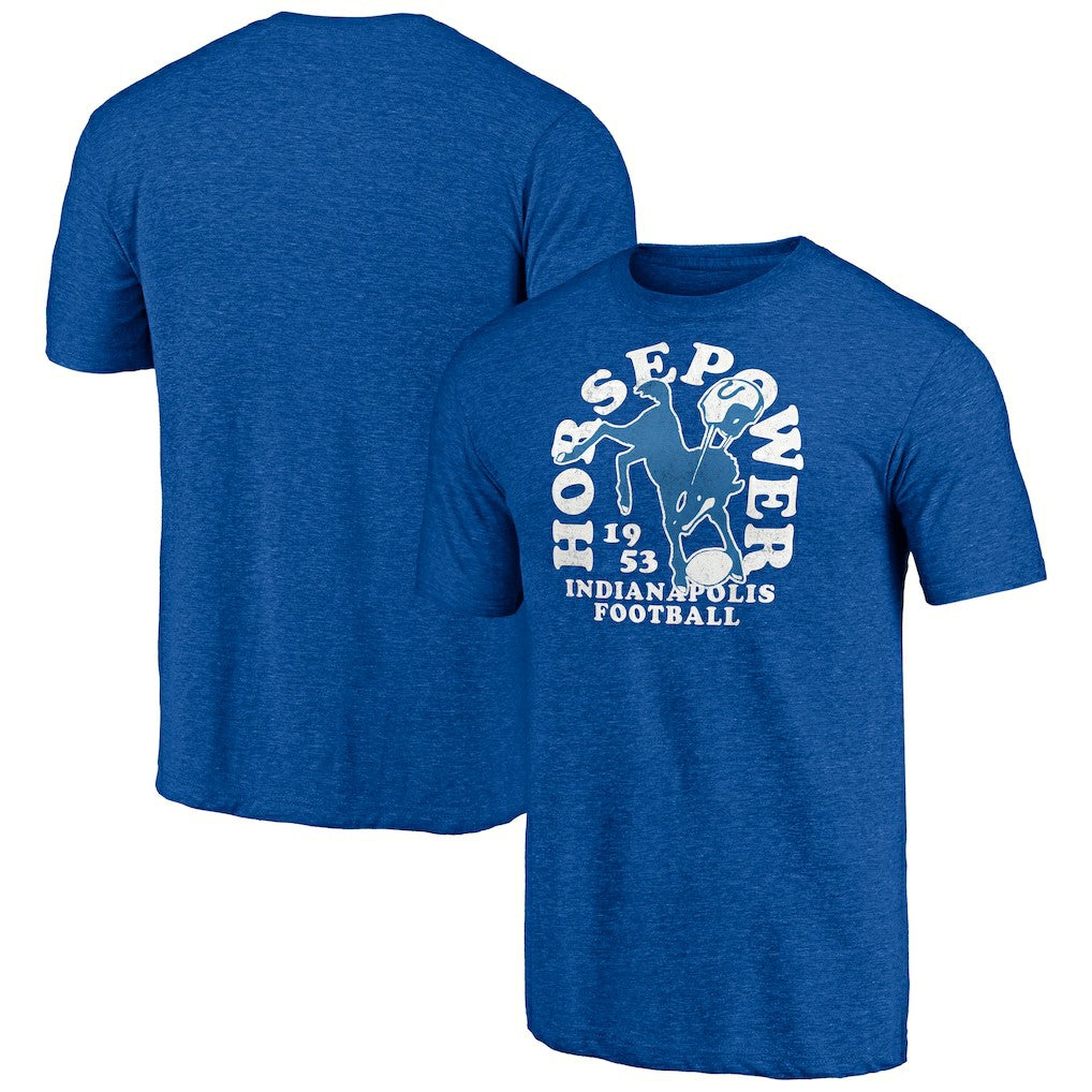 Indianapolis Colts Vintage Tri-Blend T-Shirt - Royal - NFL