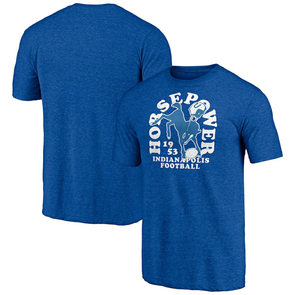 Indianapolis Colts Vintage Tri-Blend T-Shirt - Royal - NFL