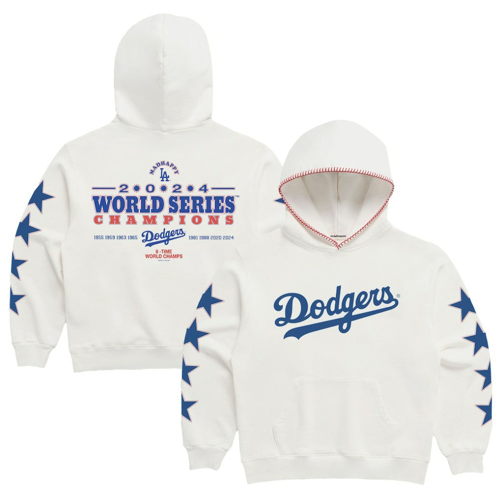 Los Angeles Dodgers Madhappy 2024 World Series Champions Star Pullover Hoodie for sale