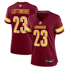Marshon Lattimore Washington Commanders Women's Team Game Jersey - Burgundy - Nike