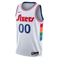 Nike Philadelphia 76ers Unisex 2024/25 Custom Swingman Jersey City Edition White