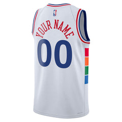 Nike Philadelphia 76ers Unisex 2024/25 Custom Swingman Jersey City Edition White