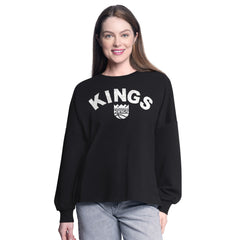 Sacramento Kings G-III 4Her by Carl Banks Women's Athletic Pullover Sweatshirt Black