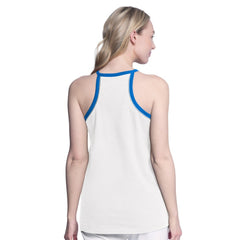 Dallas Mavericks G-III 4Her by Carl Banks Women's Curveball Racerback Scoop Neck Slub Tank Top White
