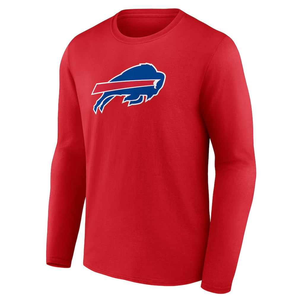 Buffalo Bills Primary Logo Long Sleeve T-Shirt - Red - NFL