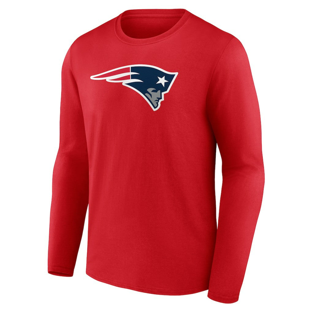 New England Patriots Primary Logo Long Sleeve T-Shirt - Red - NFL
