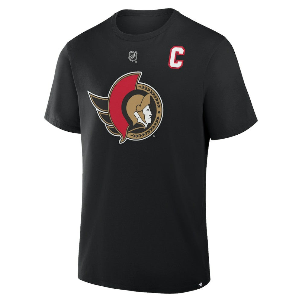 Brady Tkachuk Ottawa Senators Fanatics Authentic Stack Name & Number T-Shirt - Black | Fanatics Lifestyle