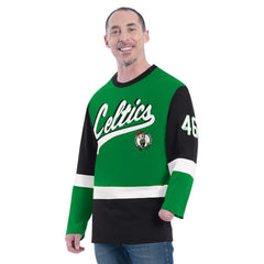Boston Celtics G-III Sports by Carl Banks Adaptive Rugby Long Sleeve Top Green