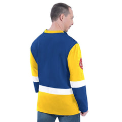 Golden State Warriors G-III Sports by Carl Banks Adaptive Rugby Long Sleeve Top Royal