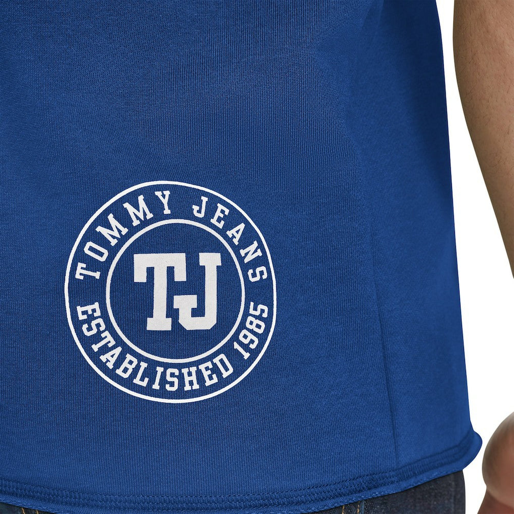 Golden State Warriors Tommy Jeans Paul French Terry Short Sleeve Pullover Hoodie Royal