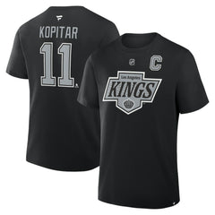Anze Kopitar Los Angeles Kings Fanatics Authentic Stack Name & Number T-Shirt - Black | Fanatics Clearance