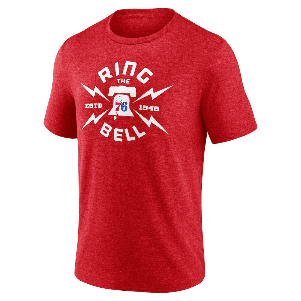 Philadelphia 76ers Huddle Tri-Blend T-Shirt Red