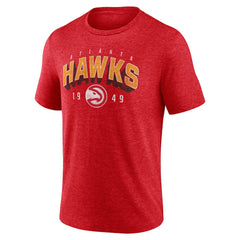 Atlanta Hawks Backboard Tri-Blend T-Shirt Red