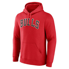 Chicago Bulls Wordmark Pullover Hoodie Red