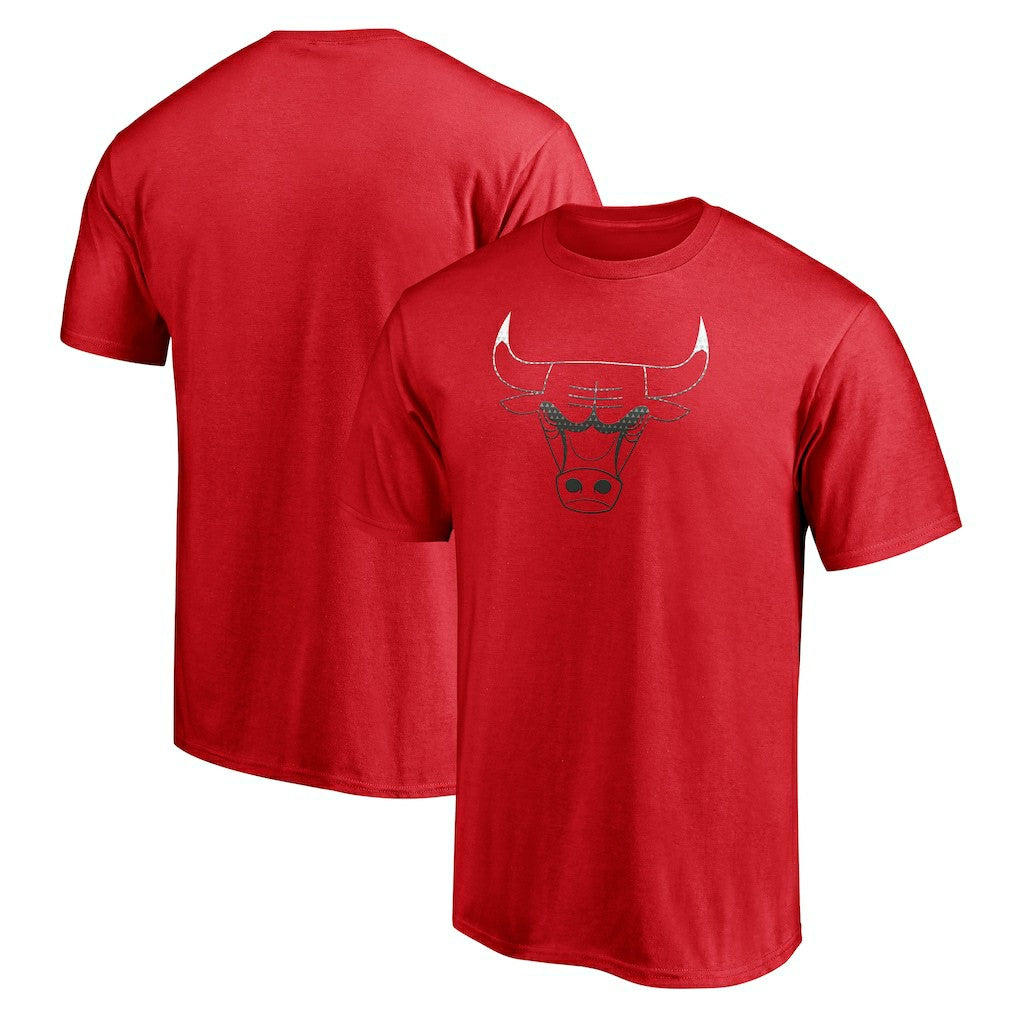 Chicago Bulls Gradient Logo T-Shirt Red