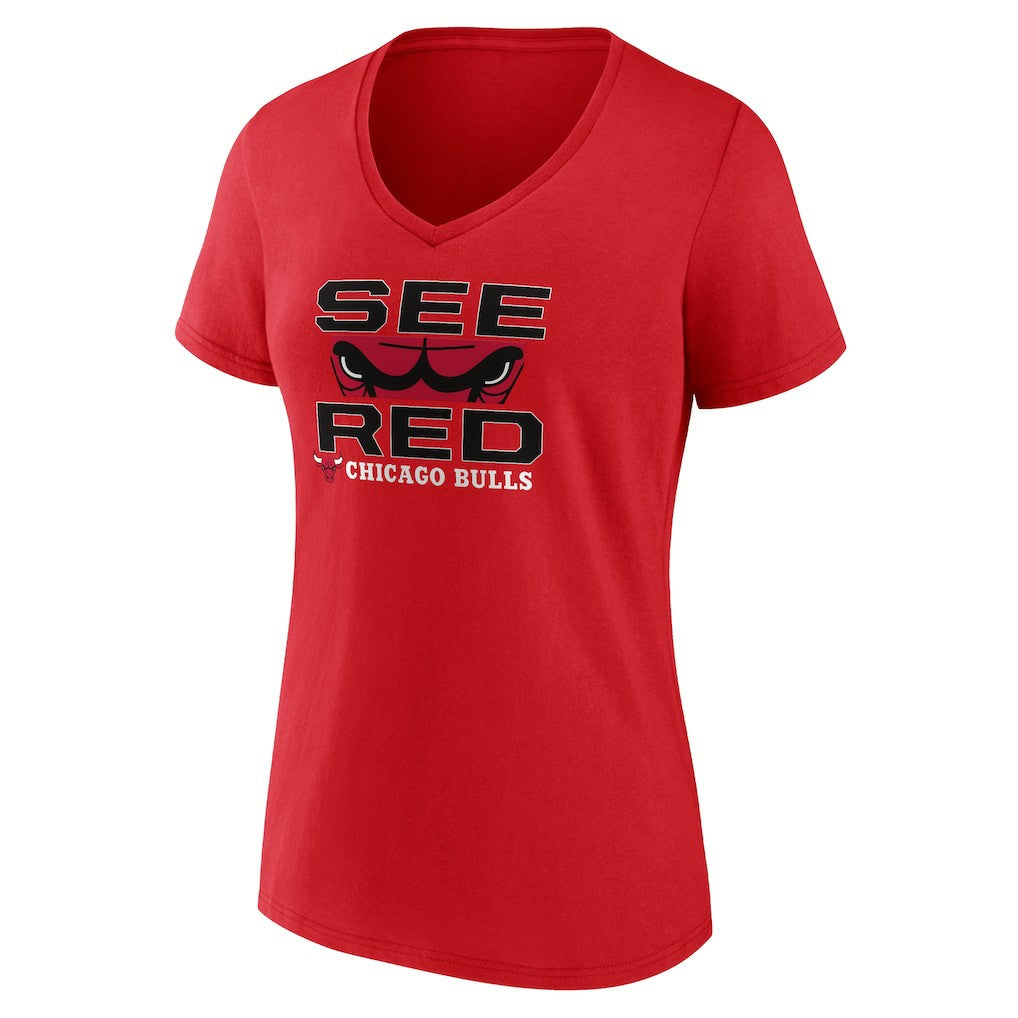 Chicago Bulls Women's Hometown V-Neck T-Shirt Red