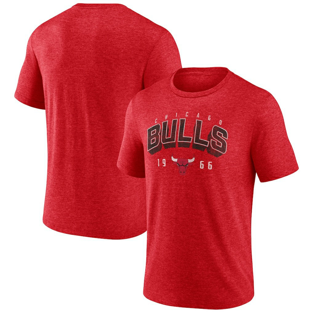 Chicago Bulls Backboard Tri-Blend T-Shirt Red