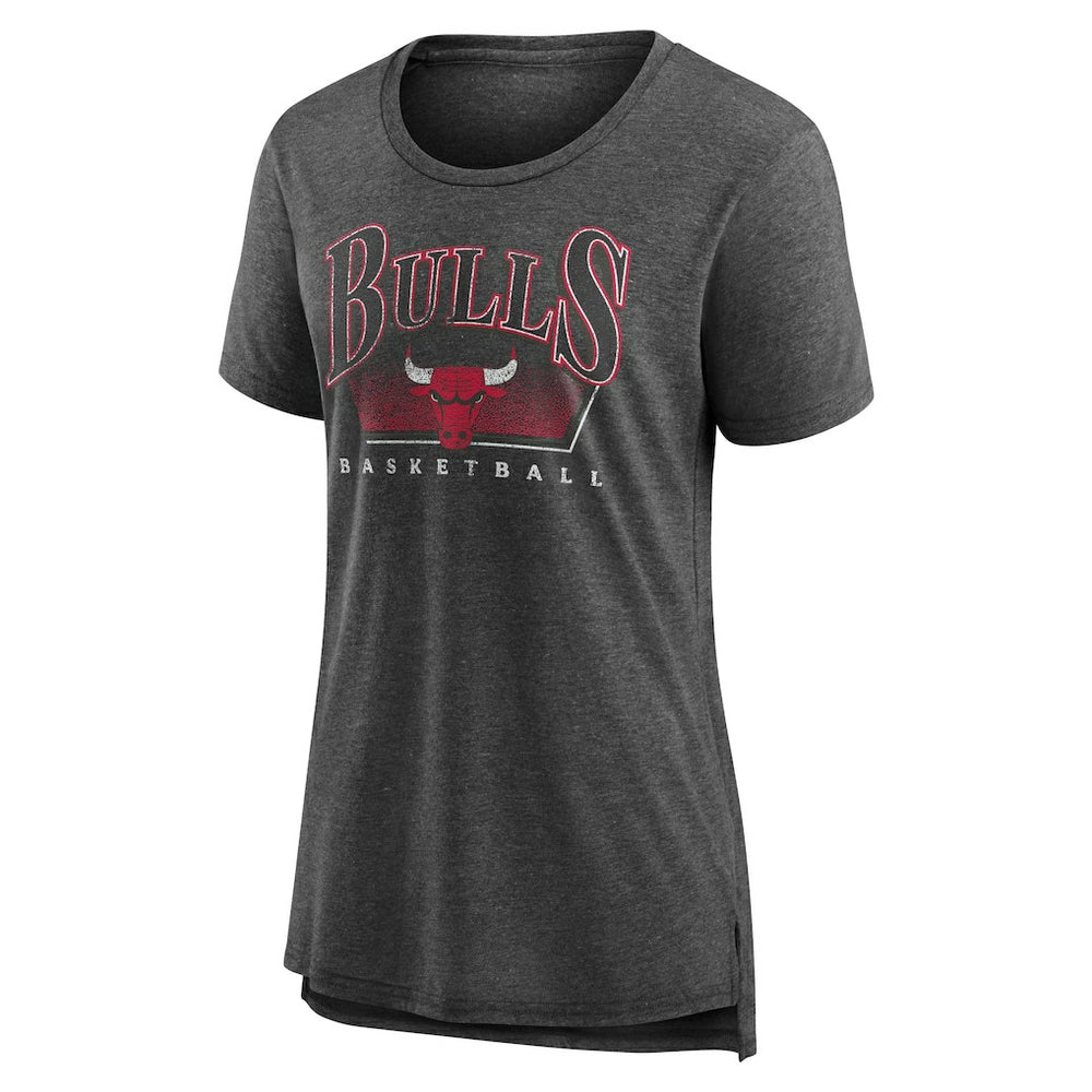 Chicago Bulls Women's Selection Tri-Blend T-Shirt Gray