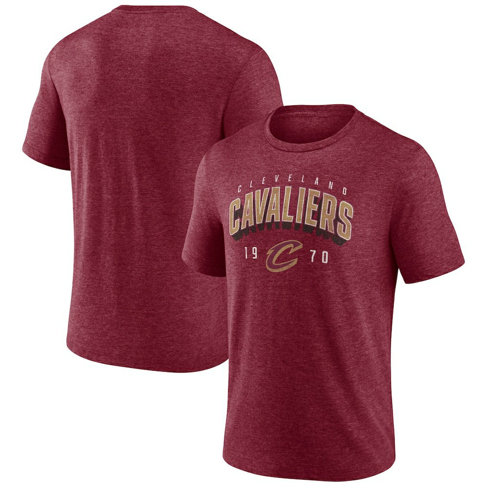 Cleveland Cavaliers Backboard Tri-Blend T-Shirt Wine