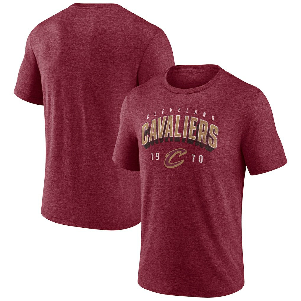 Cleveland Cavaliers Backboard Tri-Blend T-Shirt Wine