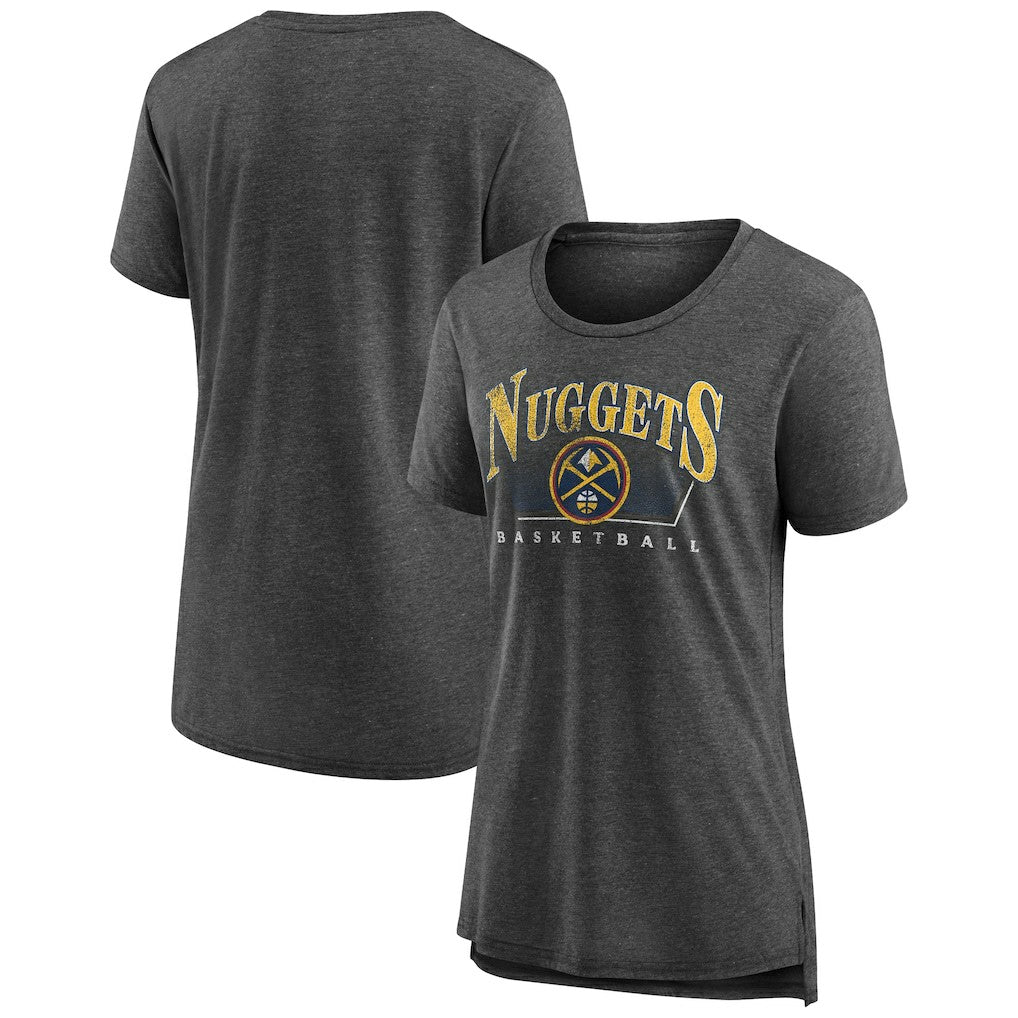 Denver Nuggets Women's Selection Tri-Blend T-Shirt Gray