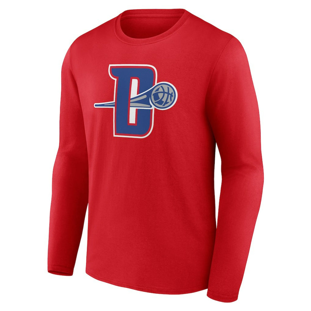 Detroit Pistons Alternate Logo Long Sleeve T-Shirt Red