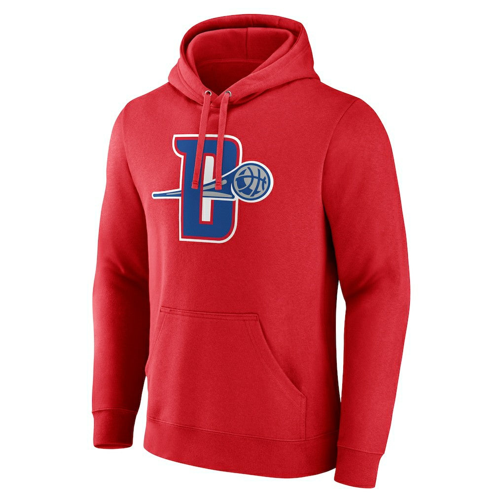 Detroit Pistons Alternate Logo Pullover Hoodie Red