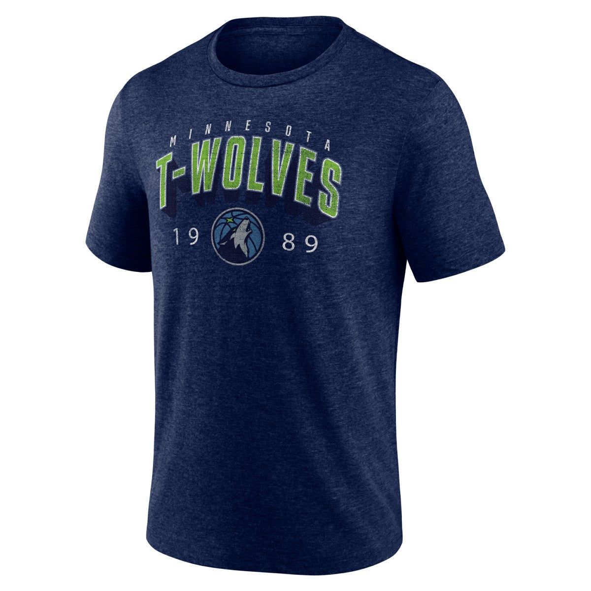 Minnesota Timberwolves Backboard Tri-Blend T-Shirt Navy