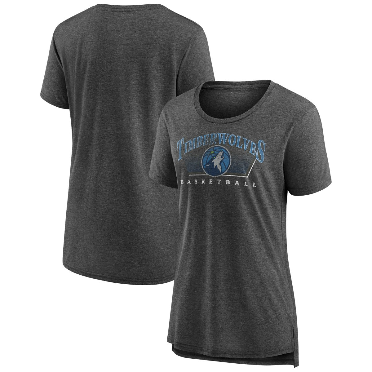 Minnesota Timberwolves Women's Selection Tri-Blend T-Shirt Gray