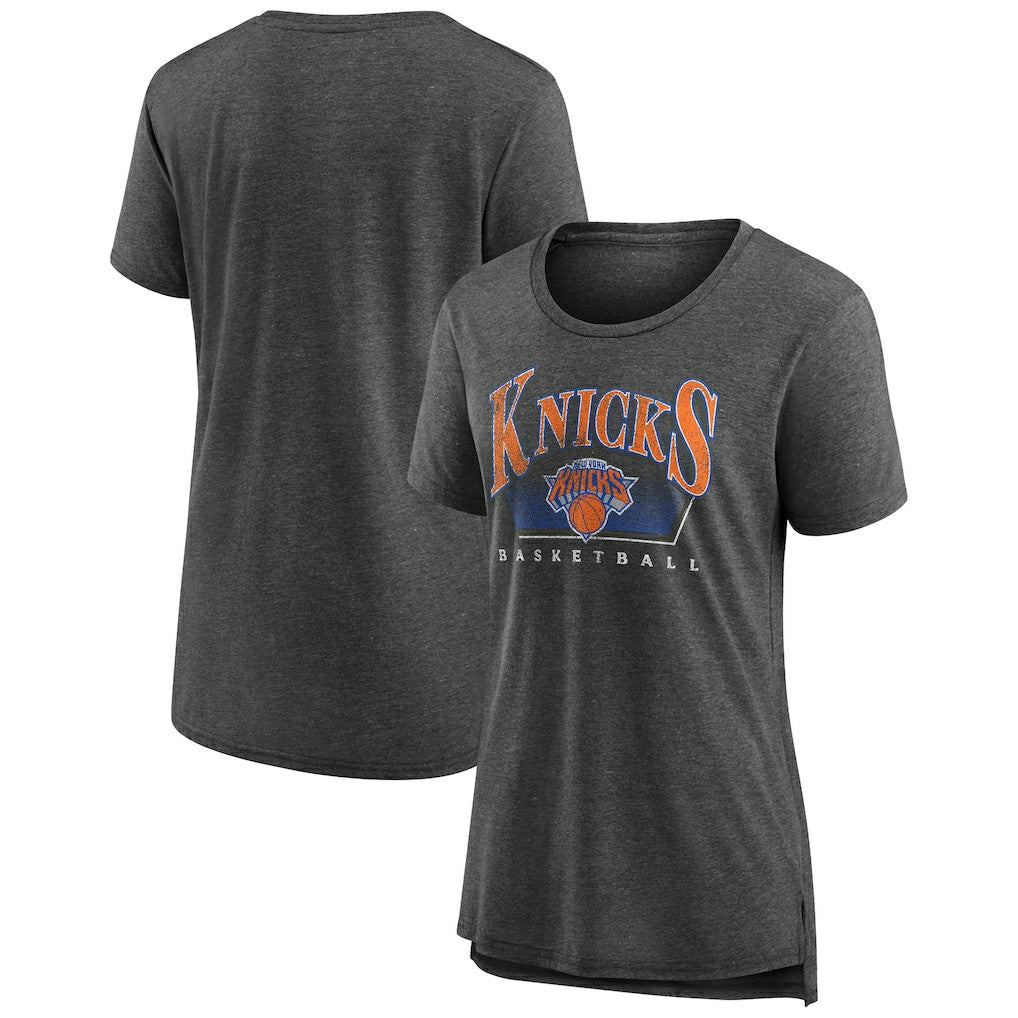 New York Knicks Women's Selection Tri-Blend T-Shirt Gray