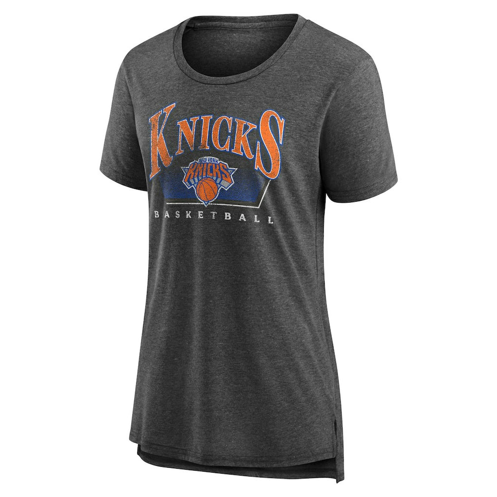 New York Knicks Women's Selection Tri-Blend T-Shirt Gray