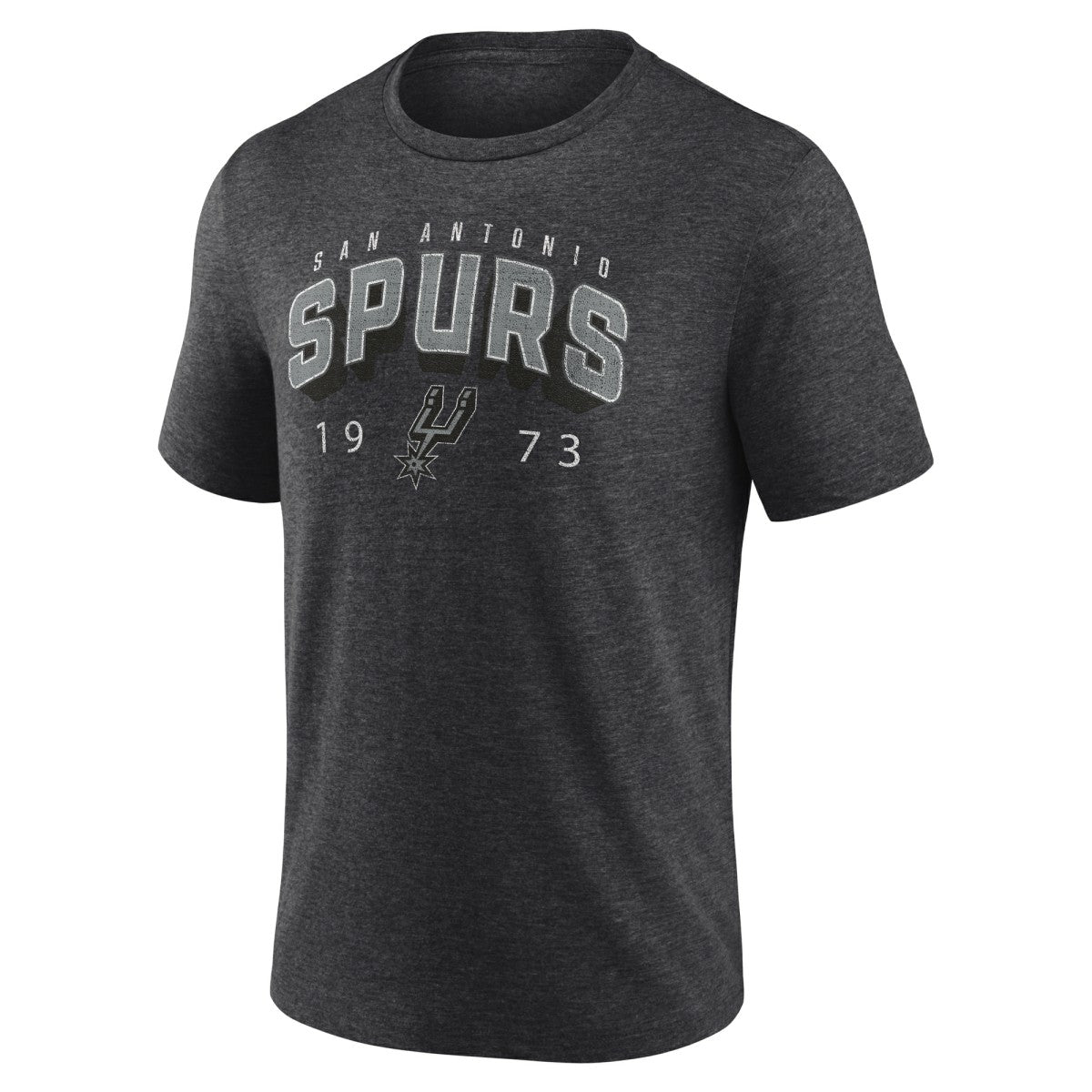 San Antonio Spurs Backboard Tri-Blend T-Shirt Charcoal