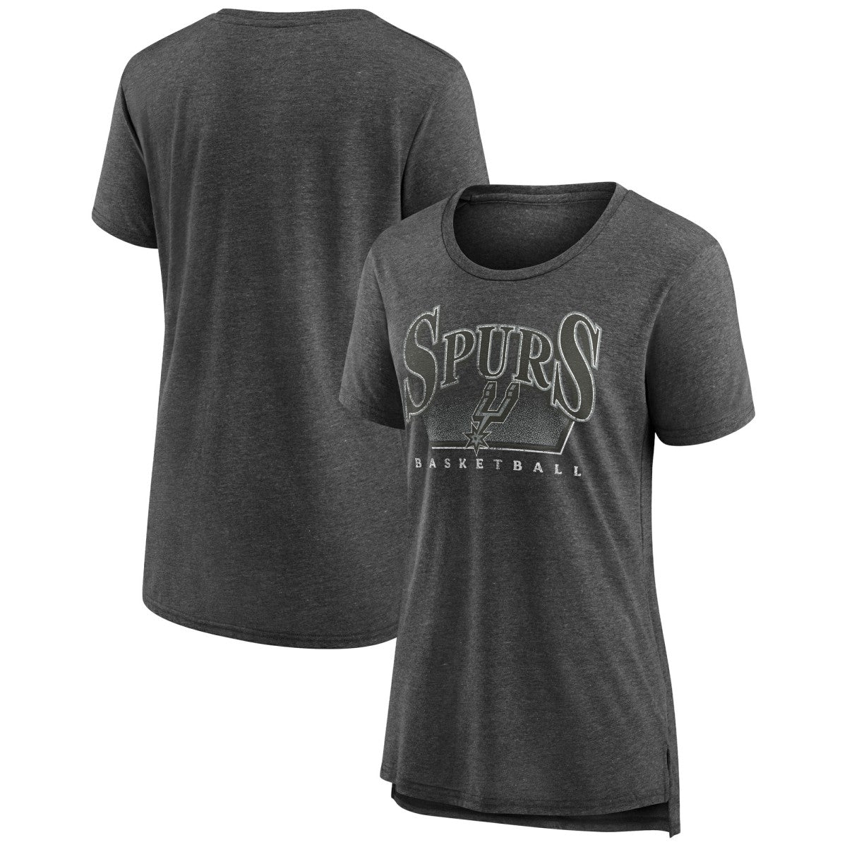 San Antonio Spurs Women's Selection Tri-Blend T-Shirt Gray
