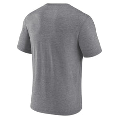 Utah Jazz Distressed Tri-Blend T-Shirt Heather Gray