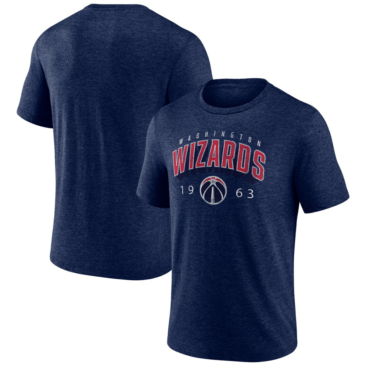 Washington Wizards Backboard Tri-Blend T-Shirt Navy