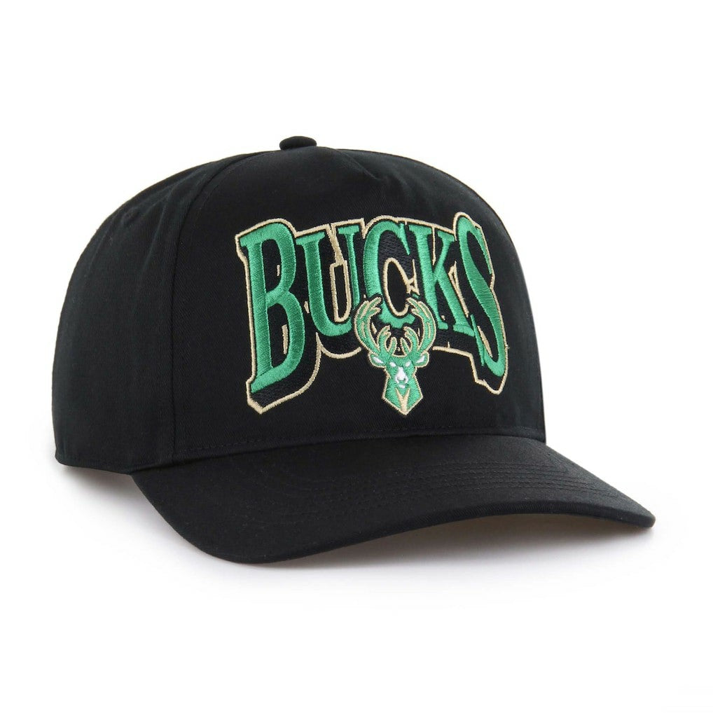 47 brand Milwaukee Bucks '47 Every Time Past Champs Hitch Adjustable Hat Black