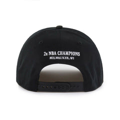 47 brand Milwaukee Bucks '47 Every Time Past Champs Hitch Adjustable Hat Black