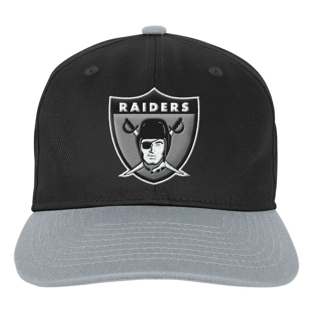 Las Vegas Raiders Outerstuff Youth True Retro Adjustable Hat - Black - NFL