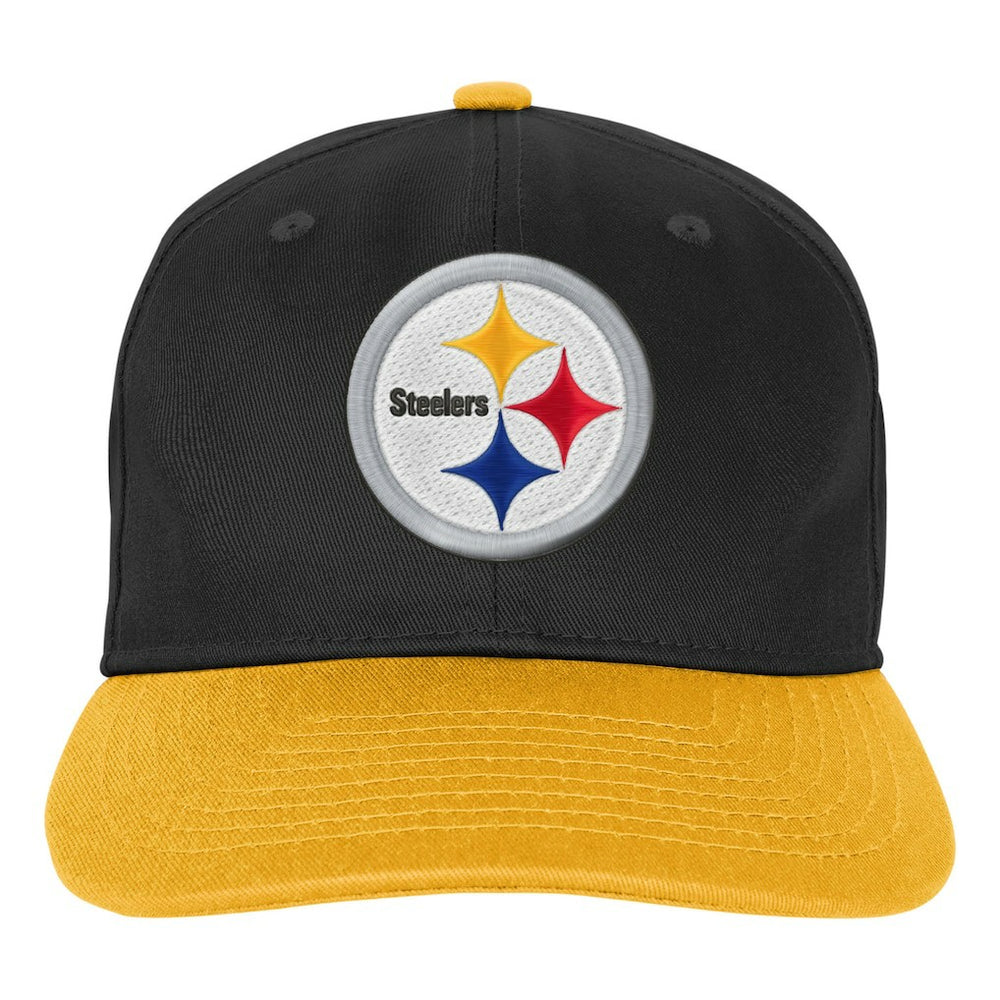 Pittsburgh Steelers Outerstuff Youth True Retro Adjustable Hat - Black - NFL