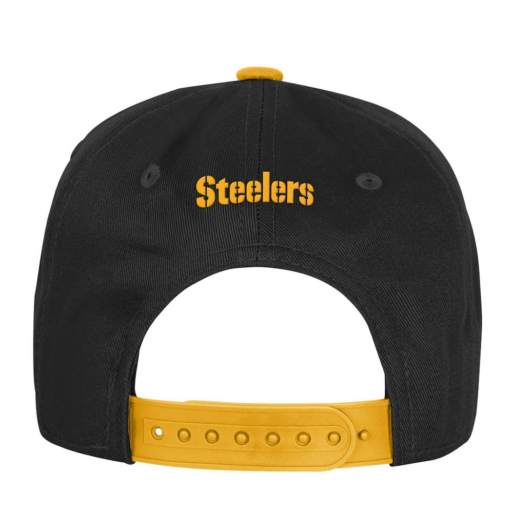Pittsburgh Steelers Outerstuff Youth True Retro Adjustable Hat - Black - NFL